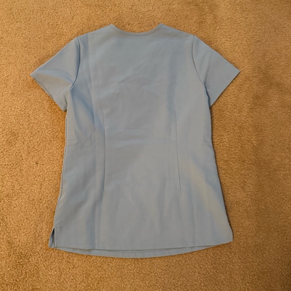 Figs Dusty Blue High Waisted Zamora Joggers and Catarina Scrub Set - Picture 3 of 6